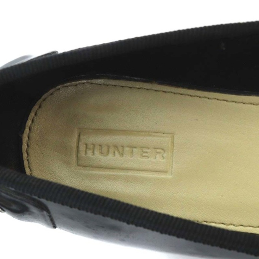 HUNTER(ハンター)のハンター パンプス フラット ラウンドトゥ ラバー US5 黒 W24042 レディースの靴/シューズ(ハイヒール/パンプス)の商品写真