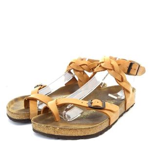 ビルケンシュトック(BIRKENSTOCK)のビルケンシュトック ヤラ サンダル フラット ストラップ レザー 35 茶色(サンダル)