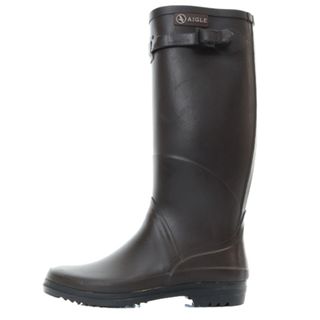 エーグル(AIGLE)のエーグル レインブーツ 長靴 ロゴ 36 23cm 茶色(レインブーツ/長靴)