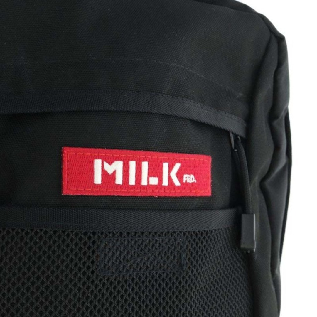 MILKFED.(ミルクフェド)のミルクフェド EMBROIDERY BACK PACK 黒 03192051 レディースのバッグ(リュック/バックパック)の商品写真