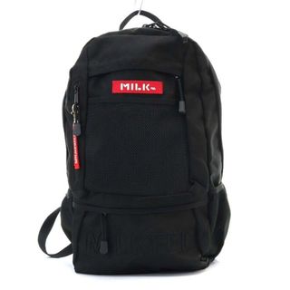 ミルクフェド(MILKFED.)のミルクフェド EMBROIDERY BACK PACK 黒 03192051(リュック/バックパック)