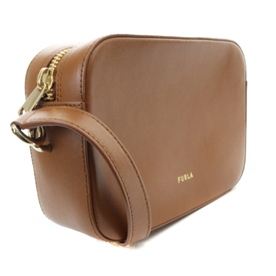 Furla(フルラ)のフルラ FURLA BLOCK MINI ショルダーバッグ ロゴ 茶色 レディースのバッグ(ショルダーバッグ)の商品写真