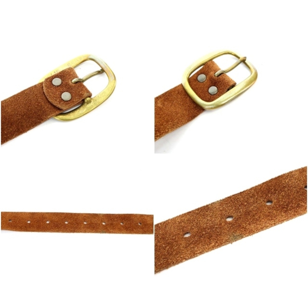 MADISONBLUE(マディソンブルー)のマディソンブルー ROUND BUCKLE BELT ベルト スエード 茶色 レディースのファッション小物(ベルト)の商品写真