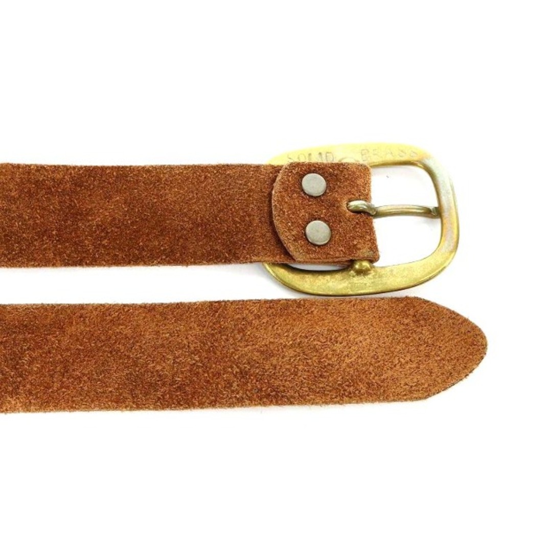 MADISONBLUE(マディソンブルー)のマディソンブルー ROUND BUCKLE BELT ベルト スエード 茶色 レディースのファッション小物(ベルト)の商品写真