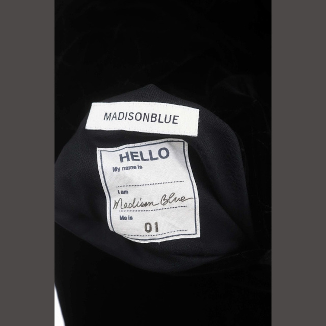 MADISONBLUE(マディソンブルー)のマディソンブルー ベロア キルティング リバーシブル ジャケット S 黒 レディースのジャケット/アウター(ブルゾン)の商品写真