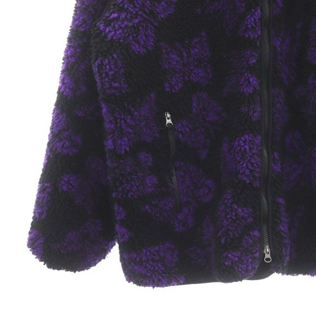 Needles(ニードルス)のニードルス BEAMS別注 ボア フリース ジャケット XL 黒 ブラック 紫 メンズのジャケット/アウター(ブルゾン)の商品写真
