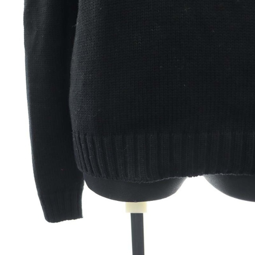 miumiu(ミュウミュウ)のミュウミュウ ビジュー装飾ウールニット セーター 長袖 38 黒 ブラック レディースのトップス(ニット/セーター)の商品写真