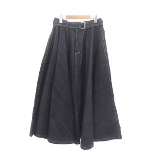 アザー(other)のフーフー super flare denim skirt  デニムスカート 紺(ロングスカート)