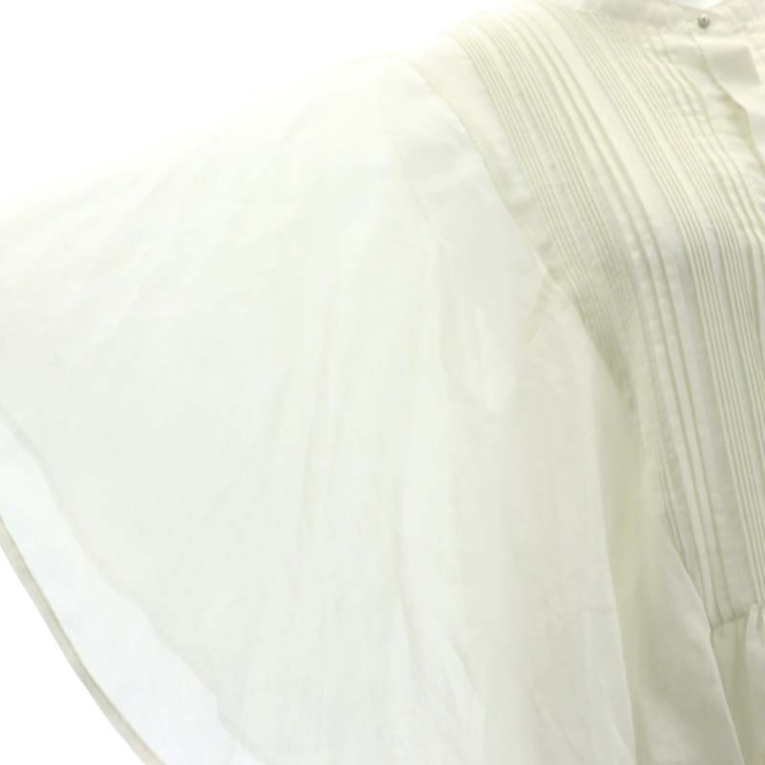 DRESSTERIOR(ドレステリア)のドレステリア コットンシルクフレアスリーブブラウス 半袖 プルオーバー 38 レディースのトップス(シャツ/ブラウス(半袖/袖なし))の商品写真