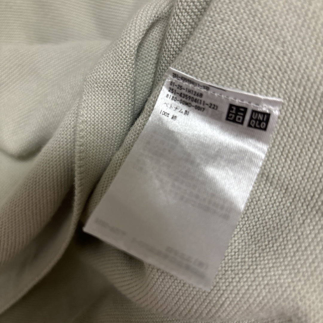 UNIQLO(ユニクロ)のUNIQLO 3DコットンVネックセーター（長袖） レディースのトップス(ニット/セーター)の商品写真