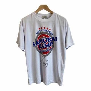 サイン入り 2019 SAMURAI CAMP Tシャツ 白　ホワイト　L(Tシャツ/カットソー(半袖/袖なし))