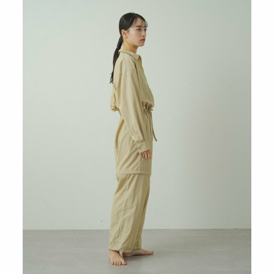 PAL GROUP OUTLET(パルグループアウトレット)の【ベージュ】【earthy_】【撥水】ナイロンセパレートオールインワン レディースのパンツ(その他)の商品写真