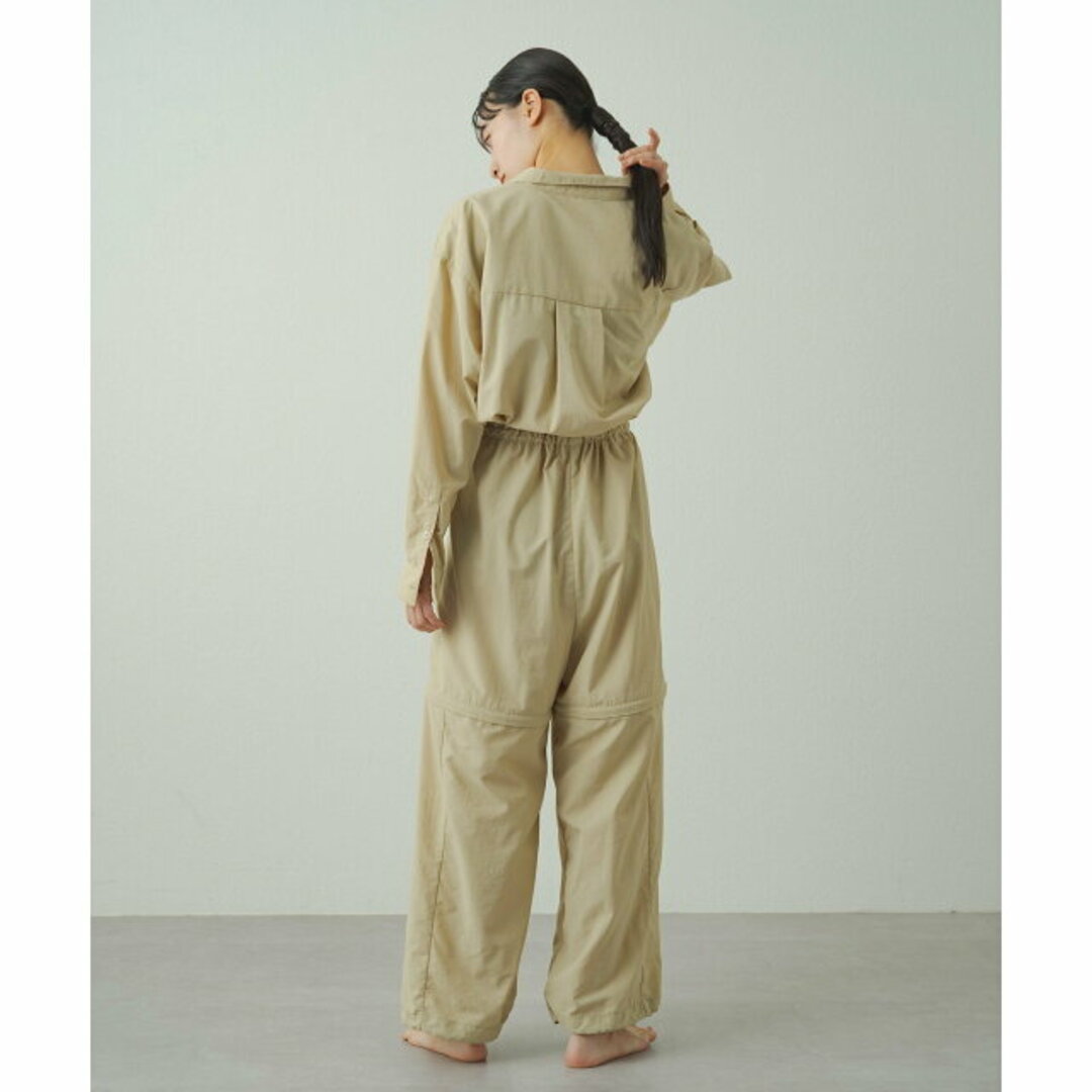 PAL GROUP OUTLET(パルグループアウトレット)の【ベージュ】【earthy_】【撥水】ナイロンセパレートオールインワン レディースのパンツ(その他)の商品写真