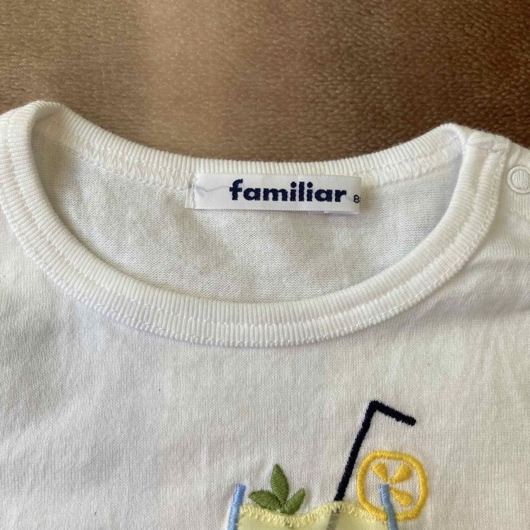 familiar(ファミリア)のファミリア　Tシャツ　レモン　80 キッズ/ベビー/マタニティのベビー服(~85cm)(Ｔシャツ)の商品写真