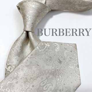 バーバリー(BURBERRY)の美品 バーバリー ネクタイ ハイブランド ペイズリー柄 ジャガード ホースロゴ(ネクタイ)