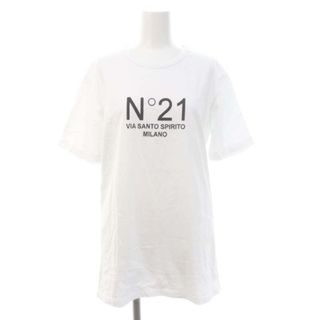 N°21 - ヌメロヴェントゥーノ ロゴ 半袖 Tシャツ チュニック 36 白 ホワイト