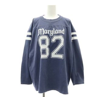 サート 24SS Maryland Foot Ball Tシャツ カットソー 紺(Tシャツ(長袖/七分))