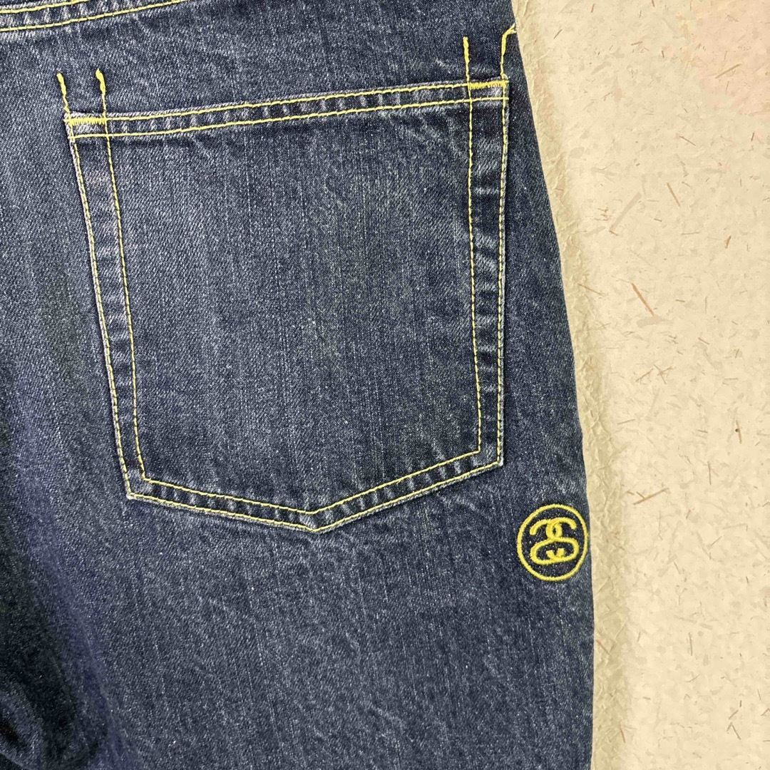 STUSSY(ステューシー)のSTUSSY ハーフパンツ　デニム　ロゴ　30 メンズのパンツ(デニム/ジーンズ)の商品写真