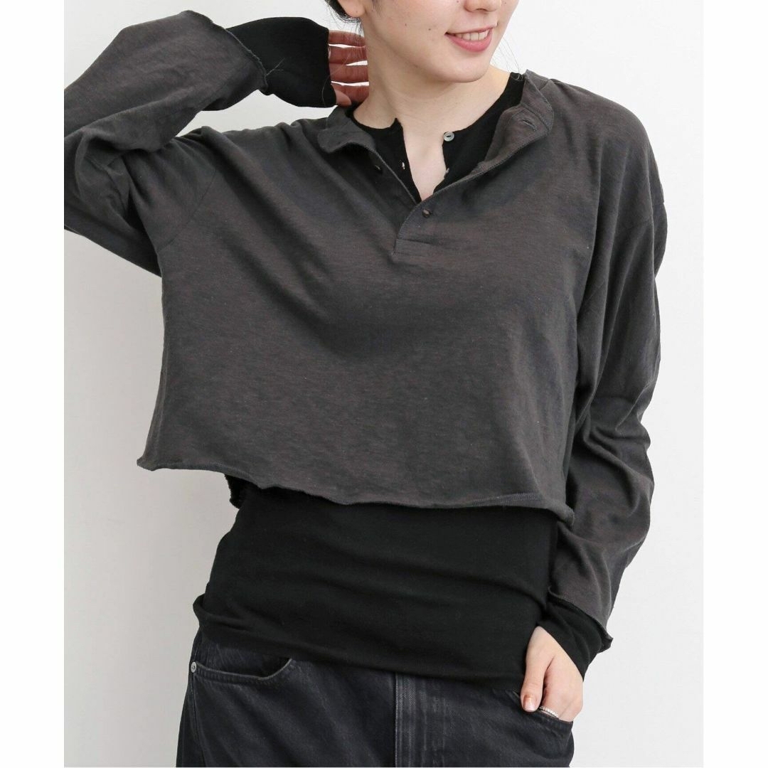 L'Appartement DEUXIEME CLASSE(アパルトモンドゥーズィエムクラス)の★美品★アパルトモン GOOD GRIEF! HENLEY SHORT TOP レディースのトップス(Tシャツ(長袖/七分))の商品写真