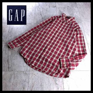 GAP - 00s 古着 OLD GAP オールドギャップ ストラップ リネンシャツ M