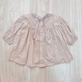 バックリボンチュニック　ブラウス　サイズ80cm(シャツ/カットソー)