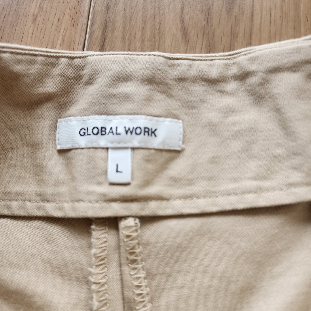 GLOBAL WORK(グローバルワーク)のグローバルワーク【美品】ハーフパンツ　ショートパンツ　Lサイズ　チノパン レディースのパンツ(ハーフパンツ)の商品写真