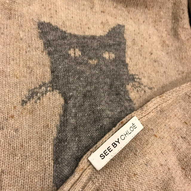 SEE BY CHLOE♡ねこ柄マフラー