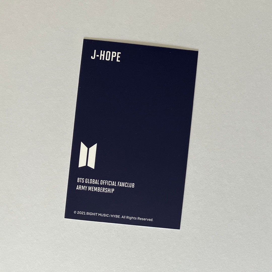 防弾少年団(BTS)(ボウダンショウネンダン)のBTS 公式 MEMBERSHIP KIT トレカ★ J-HOPE ホソク エンタメ/ホビーのタレントグッズ(アイドルグッズ)の商品写真