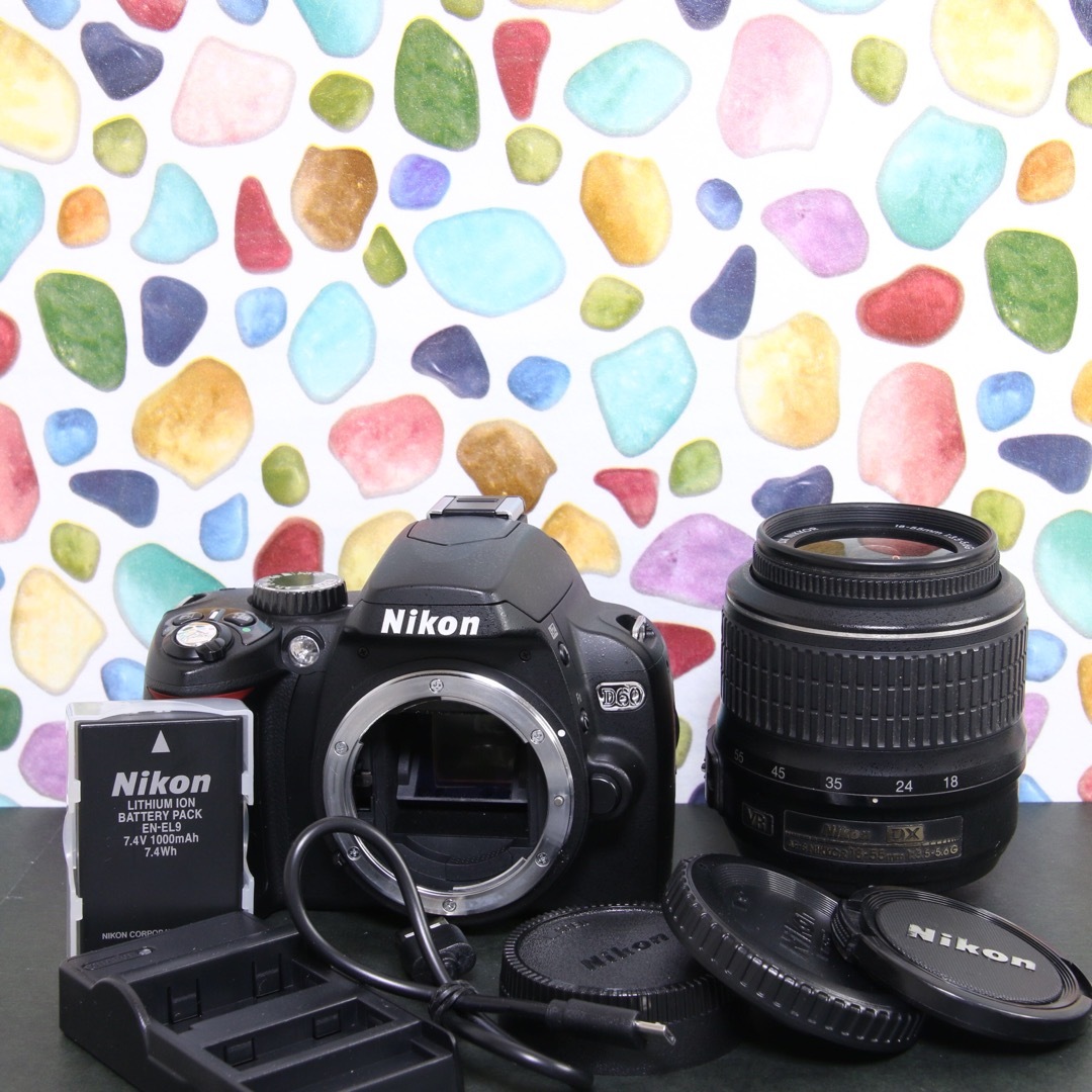 ♥︎◇NIKON ニコン D60 ◇スマホ転送♪ ◇ショット数極少♪ ♥︎◇NIKON ニコン D60 ◇スマホ転送♪ ◇ショット数極少♪