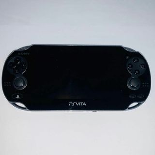 【244】PS Vita Wi-Fiモデル クリスタルブラック PCH-1100(携帯用ゲーム機本体)