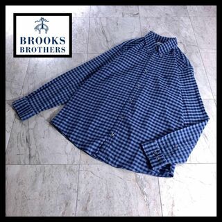 ブルックスブラザース(Brooks Brothers)のブルックスブラザーズ ギンガムチェック ボタンダウン シャツ ブルー M(シャツ)