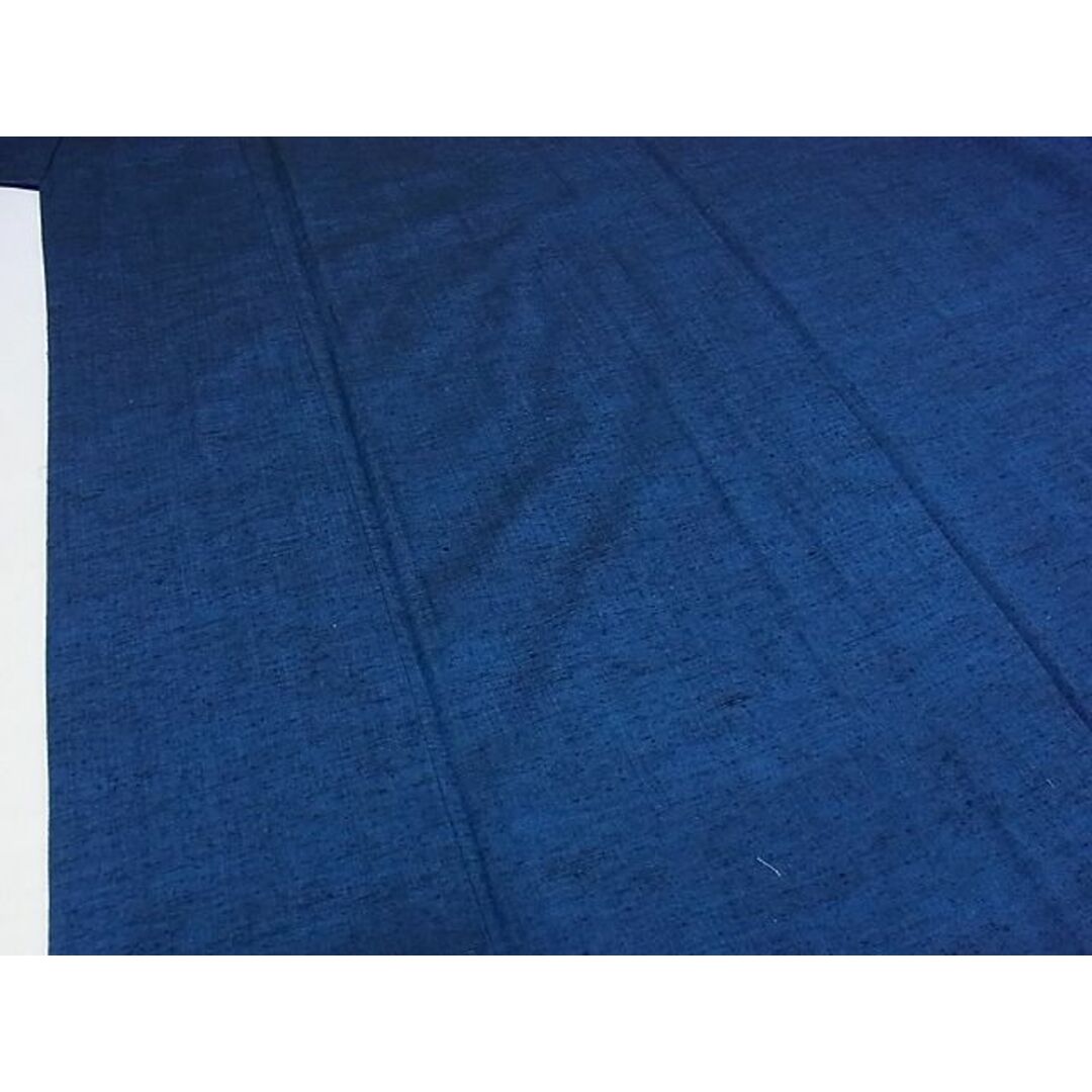 平和屋-こころ店■男性　紬　アンサンブル　留紺色　正絹　逸品　AAAD6059Bjd メンズの水着/浴衣(着物)の商品写真