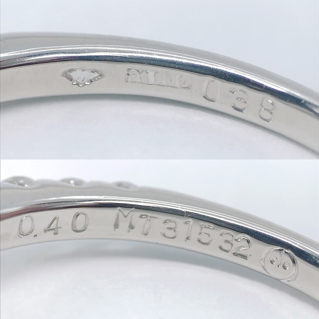 計0.78ct ハートシェイプ エタニティ ダイヤモンドリング 銀座ミワ ハート レディースのアクセサリー(リング(指輪))の商品写真