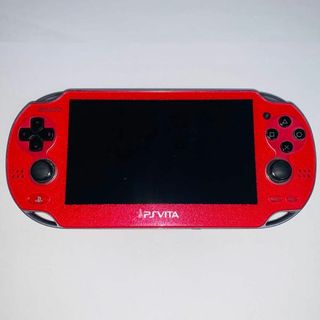 【247】 PS Vita Wi-Fiモデル コズミックレッド PCH-1100(携帯用ゲーム機本体)