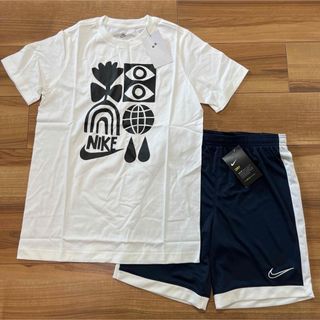 ナイキ(NIKE)の160 NIKE ナイキ　セットアップ　半袖　Tシャツ　ハーフパンツ　短パン(Tシャツ/カットソー)