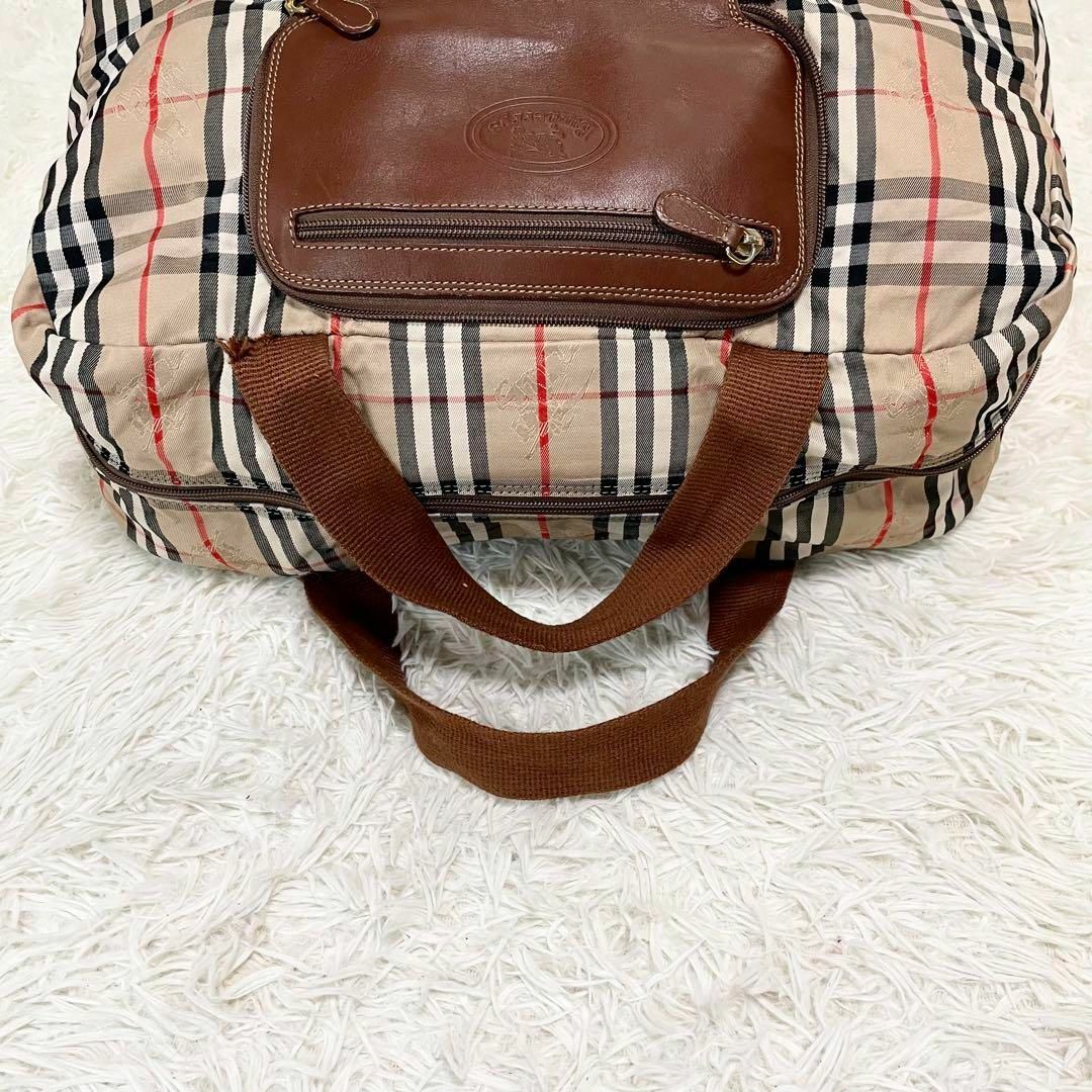 BURBERRY(バーバリー)のバーバリー　エコバッグ　ボストンバッグ　ノバチェック　折りたたみ　シャドーホース レディースのバッグ(ボストンバッグ)の商品写真