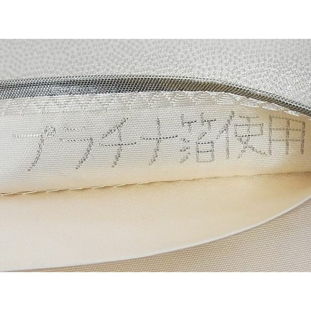 平和屋-こころ店◎六通柄袋帯　京風景御所の庭　プラチナ箔　正絹　逸品　AAAE3417Ast レディースの水着/浴衣(帯)の商品写真