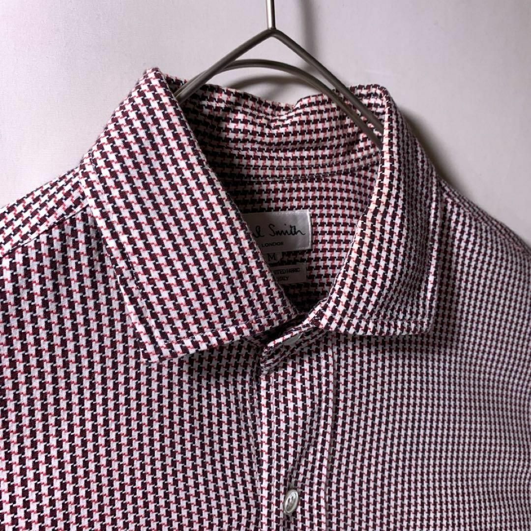 Paul Smith(ポールスミス)のポールスミス ロンドン ホリゾンタルカラー ドレスシャツ 長袖 千鳥格子 M メンズのトップス(シャツ)の商品写真