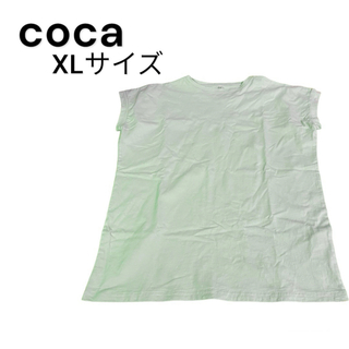 coca - coca フレンチスリーブ Tシャツ カットソー LLサイズ クルーネック 