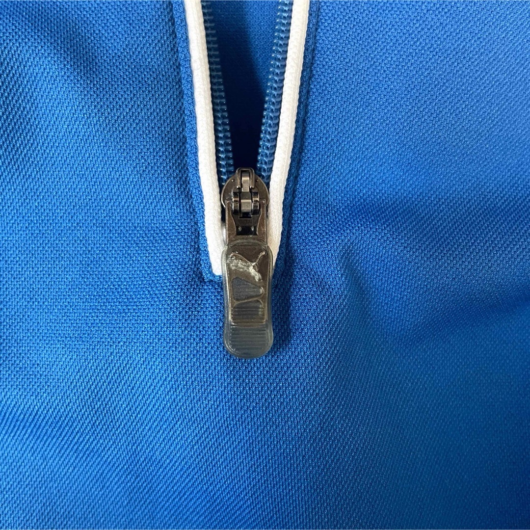 PUMA(プーマ)のPUMA プーマ　半袖ハーフジップ　ジャージトレーニングウェア　ブルー メンズのトップス(Tシャツ/カットソー(半袖/袖なし))の商品写真