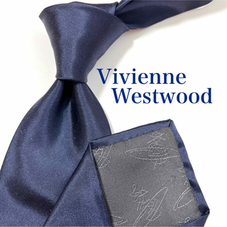 Vivienne Westwood - 美品 ヴィヴィアンウエストウッド ネクタイ ハイブランド ソリッドタイ 無地 紺