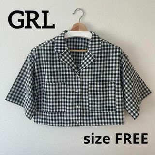 グレイル(GRL)の size FREE☆GRL ギンガムチェック柄ショート丈シャツ 完売品(シャツ/ブラウス(半袖/袖なし))