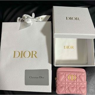 クリスチャンディオール(Christian Dior)の正規品 DIOR CARO LAVENDER ウォレット ハート キルティング(財布)