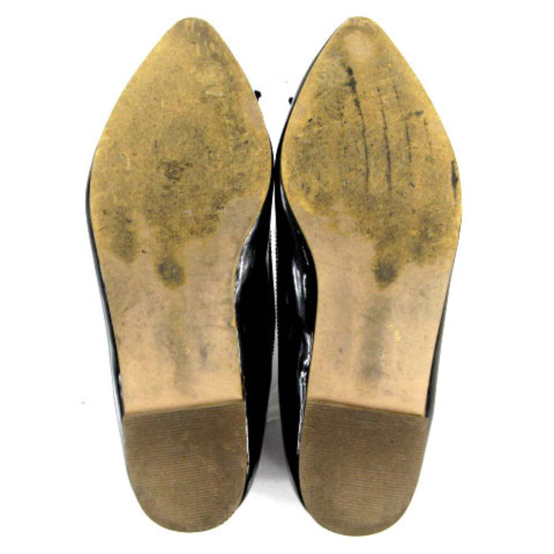 other(アザー)のfarfalle バレエシューズ フラット リボン エナメル 日本製 黒 33 レディースの靴/シューズ(バレエシューズ)の商品写真