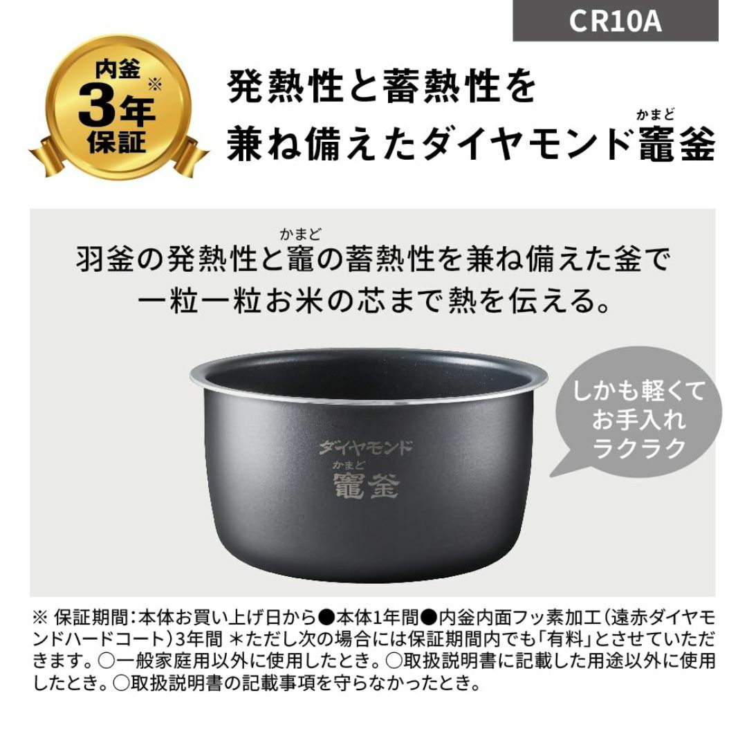 パナソニック 炊飯器 5合 圧力IH 新生活 一人暮らし コンパクトサイズ 自動 スマホ/家電/カメラの生活家電(その他)の商品写真