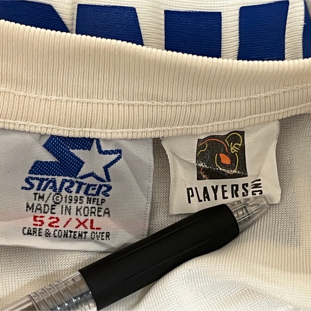 STARTER(スターター)の【スターター】アメフトゲームシャツ　ダラスカウボーイズ ユニフォーム白　37 スポーツ/アウトドアのスポーツ/アウトドア その他(アメリカンフットボール)の商品写真