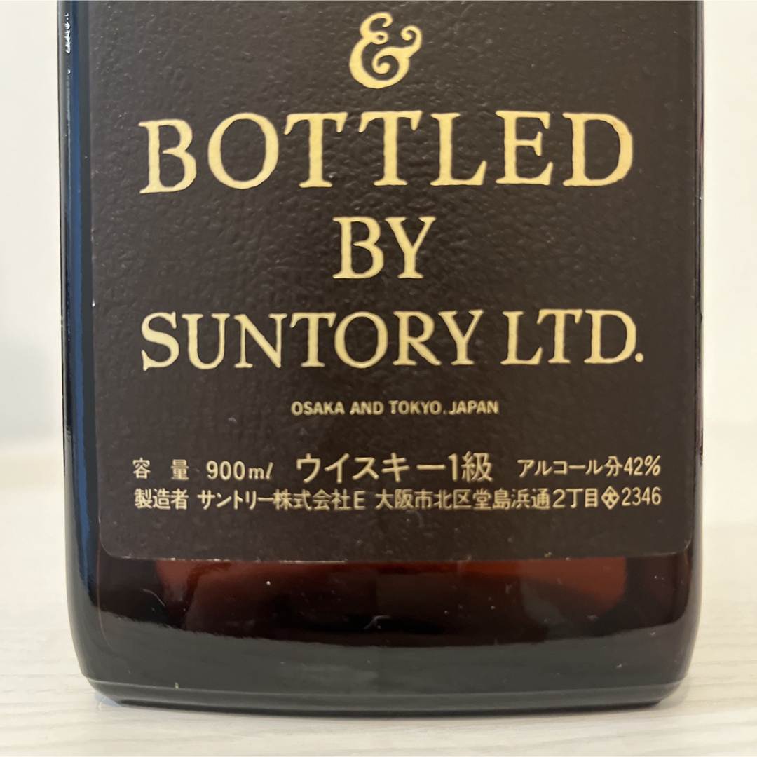 サントリー(サントリー)のサントリー１級　2本　GOLD BLENDED 900ml 古酒　ゴールド 食品/飲料/酒の酒(ウイスキー)の商品写真