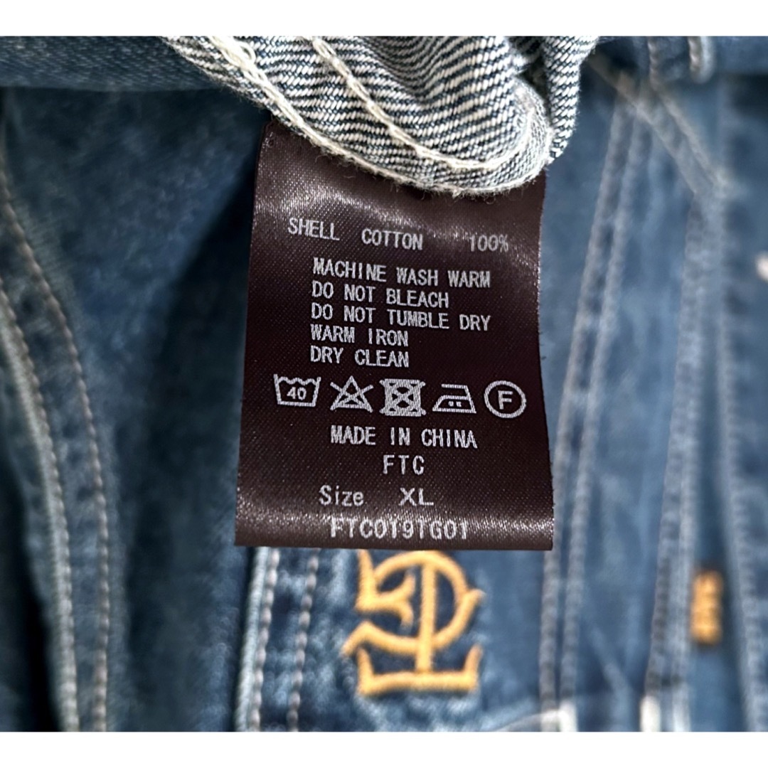 FTC(エフティーシー)のFTC x TG DENIM WORK JACKET size XL メンズのジャケット/アウター(Gジャン/デニムジャケット)の商品写真