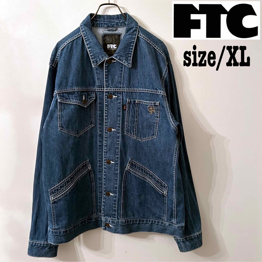 FTC(エフティーシー)のFTC x TG DENIM WORK JACKET size XL メンズのジャケット/アウター(Gジャン/デニムジャケット)の商品写真