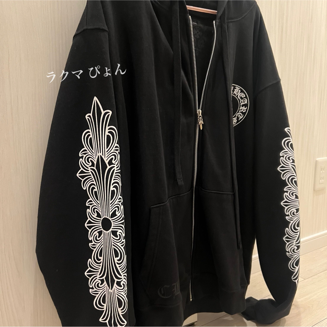 Chrome Hearts(クロムハーツ)の美品 クロムハーツ CHROME HEARTS ジップパーカー メンズのトップス(パーカー)の商品写真